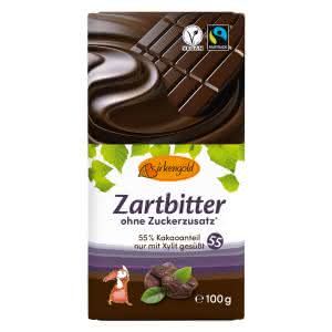 Xylit Schokolade Zartbitter 100 g zuckerfrei vegan