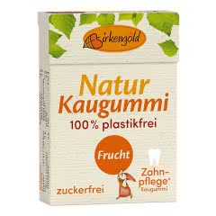 Produkt Natur Kaugummi mit Xylit Frucht Birkengold