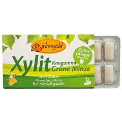 Produkt Xylit Kaugummi Grüne Minze Birkengold